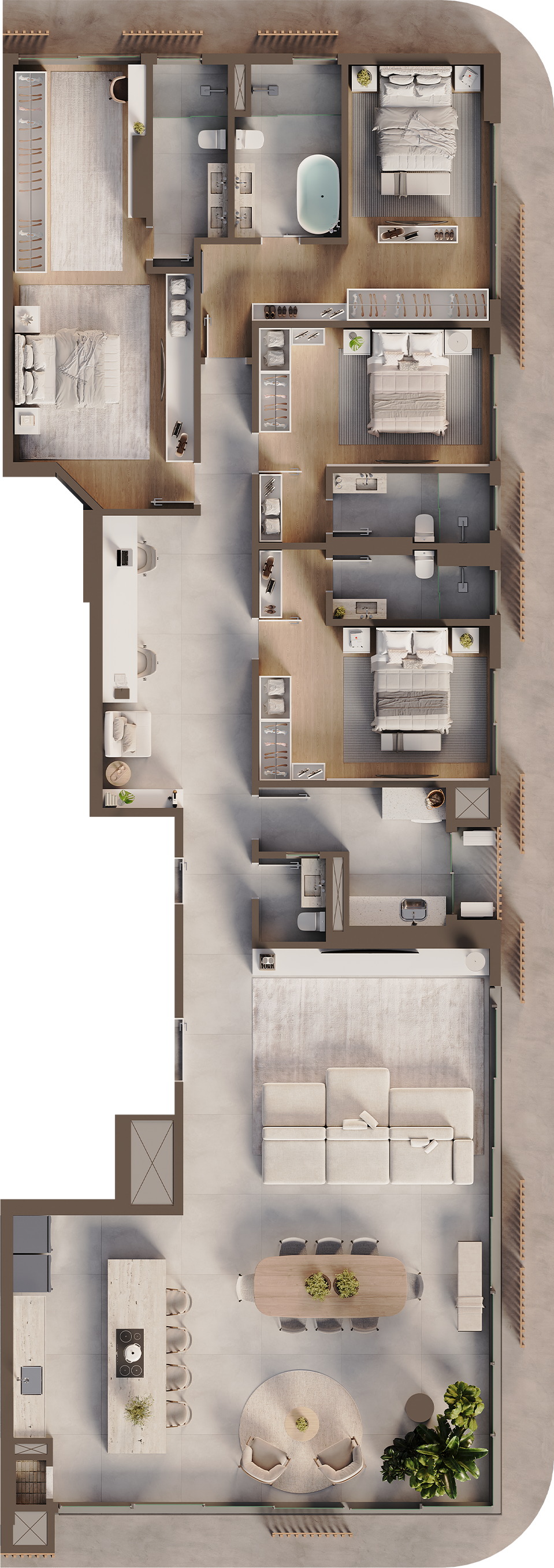 Maiori Tipo 02 — 218 m²